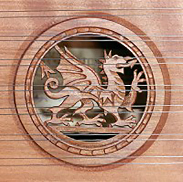 "The Red Dragon" 16/15 Hammered Dulcimer June Apple Dulcimers